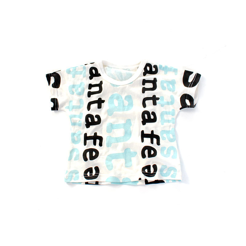 Comércio exterior roupas infantis pedido diário meninos roupas de verão de manga curta crianças impressão completa moda 