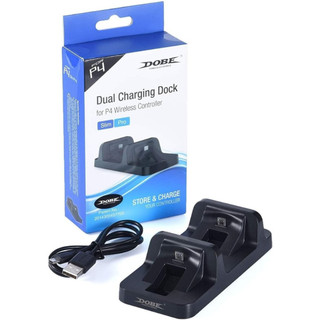 Mini Carregador Duplo Dock Station para 2 Controles Wireless PS4 - Carregamento Simultaneamente