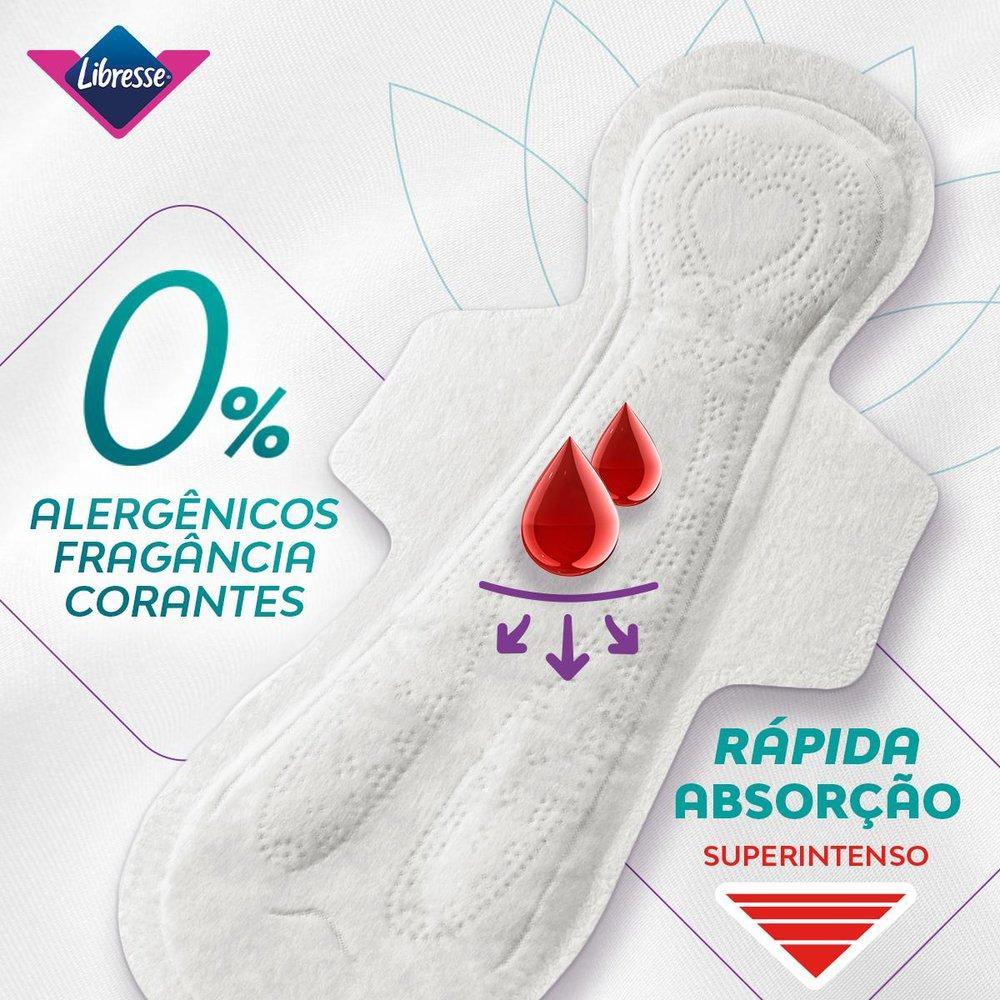 Kit 2 Absorventes Noturno com Abas Libresse Pure Sensitive Ultrafino 10 unidades Cada · foto 2