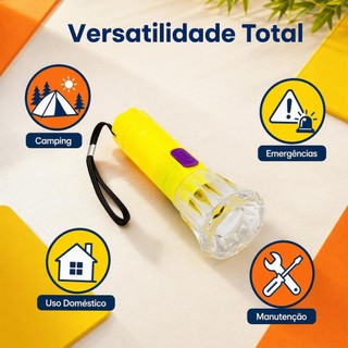 Kit C/24/36/72 Mini Lanterna Iluminação Noturna Led Portátil Iluminação Ferramenta Promoção