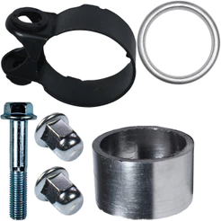 Abraçadeira braçadeira do escape CB300 XRE300 XR250 Tornado CB250F Twister com parafuso e guarnição do escapamento