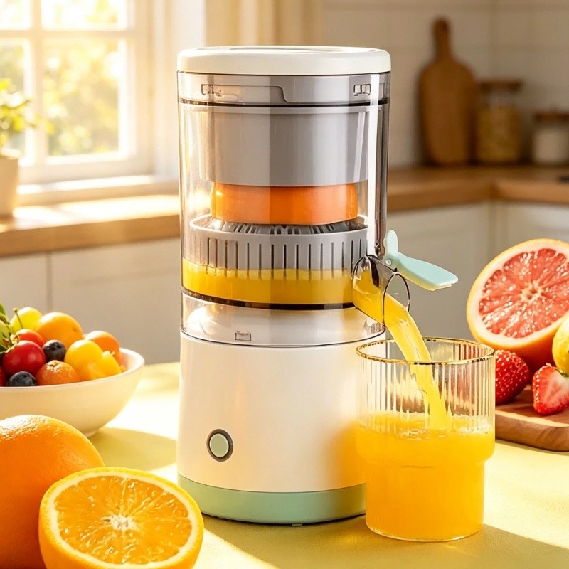 Espremedor Elétrico Laranja Limão Frutas Fazer Sucos Recarregável Usb Cozinha