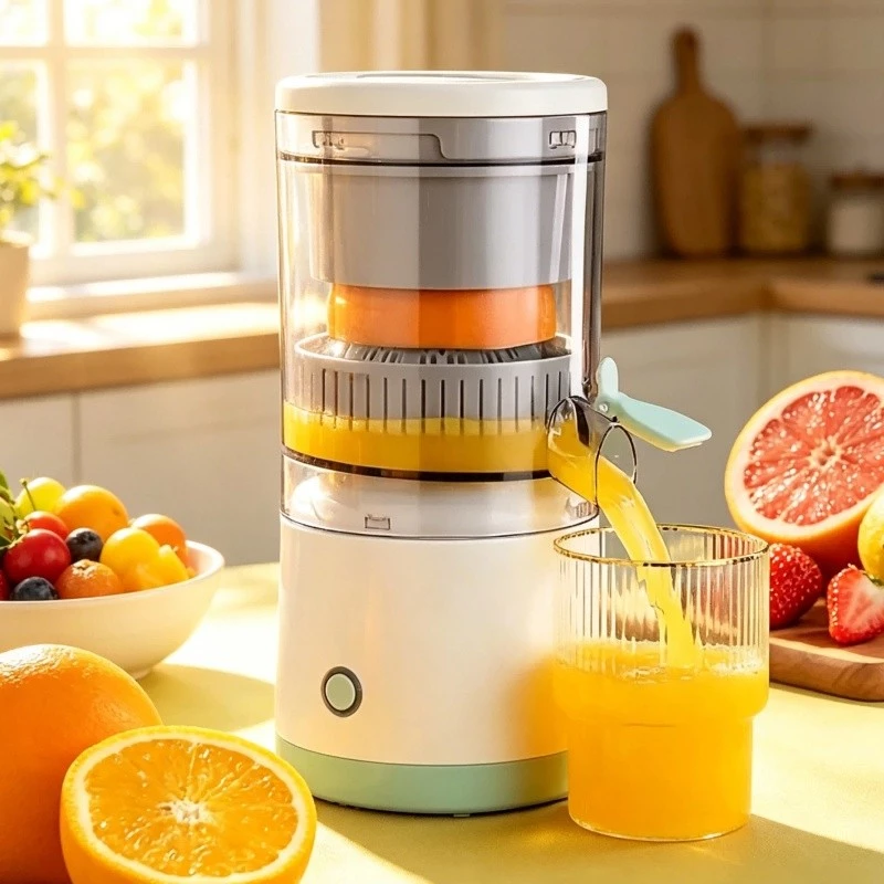 Espremedor Elétrico Laranja Limão Frutas Fazer Sucos Recarregável usb — imagem 1