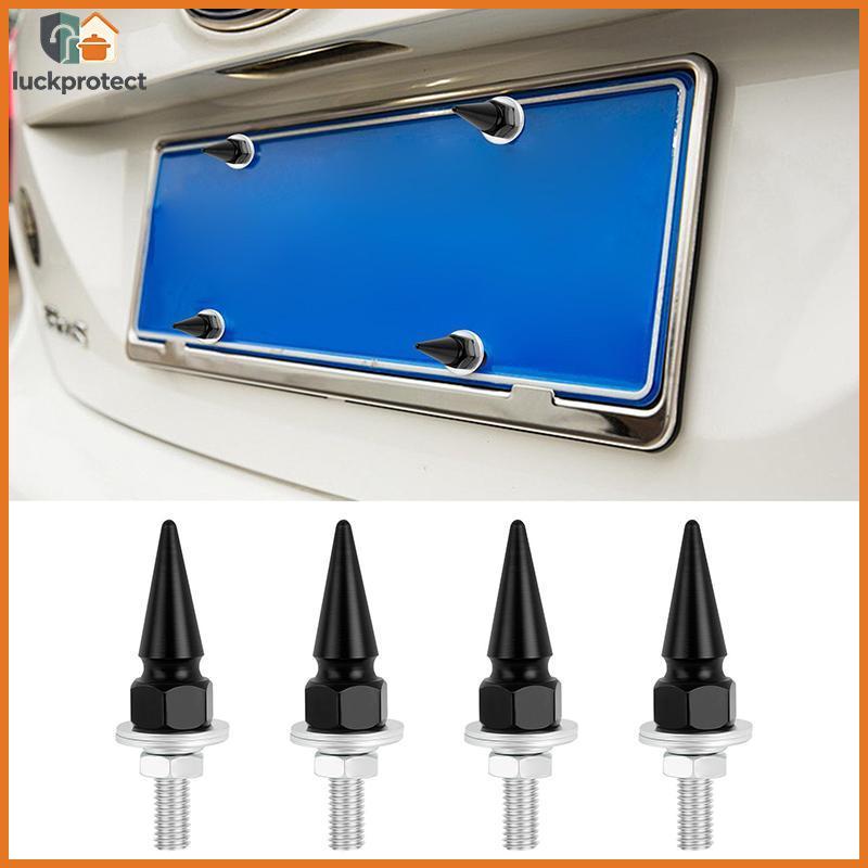 LPHG Liga De Alumínio M6 Parafusos De Placa De Licença 4pcs Conjunto De Fixador Universal Antiferrugem Fácil Instalação 