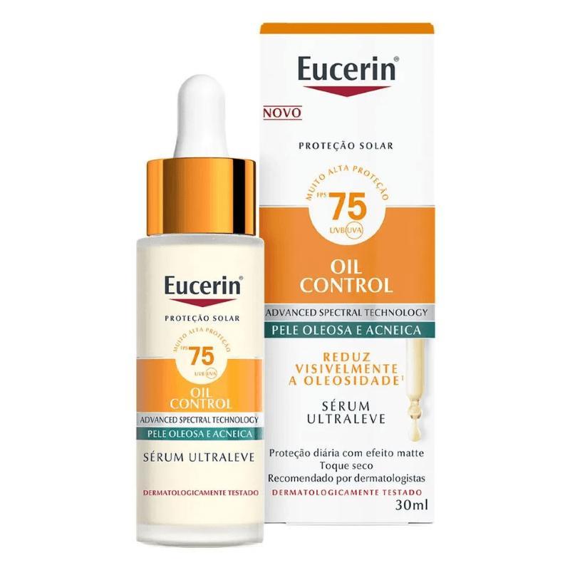 Protetor Solar Facial Eucerin Oil Control Sérum FPS75 30ml