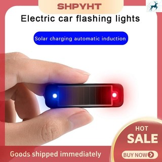 Mini Luz De Advertência Solar LED-Alarme Piscante Antirroubo Sem Fio Para Carros