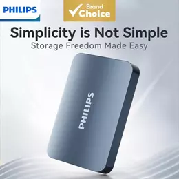 PHILIPS 21PD HD Externo Portátil USB 3.0 1TB/2TB Alta Velocidade 130MB/s exFAT Plug & Play Design Fino Alumínio para PC