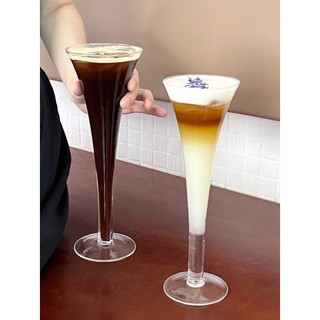 Vidro criativo trompete vidro bebida copo Cocktail copo Martini vidro champanhe vidro de alto valor bolha copo de vinho 