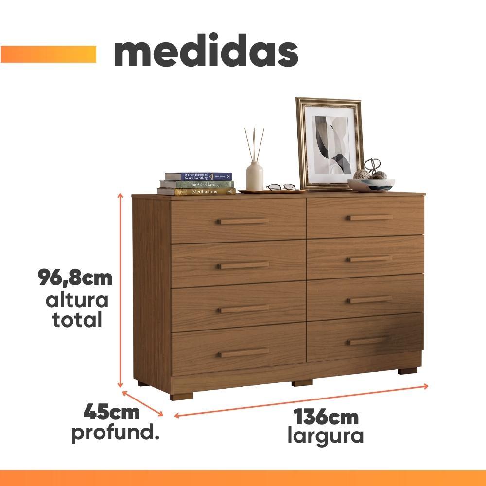 Cômoda 8 Gavetas Évora Aramóveis · foto 2