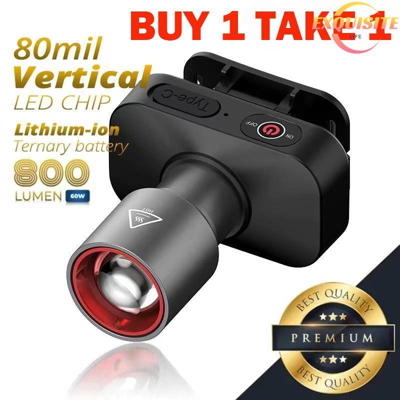[EL-t] Farol De Luz Forte LED Com Carregamento USB Noturna Para Corrida Ao Ar Livre , Acampamento , Aventura , Pesca , N