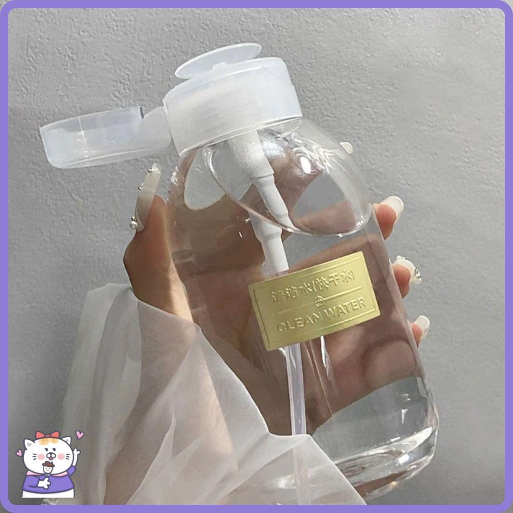 Frasco De Prensa Para Arte Em Unhas , Garrafas Recarregáveis Portáteis De Água De Limpeza , 150/200/300/500ml