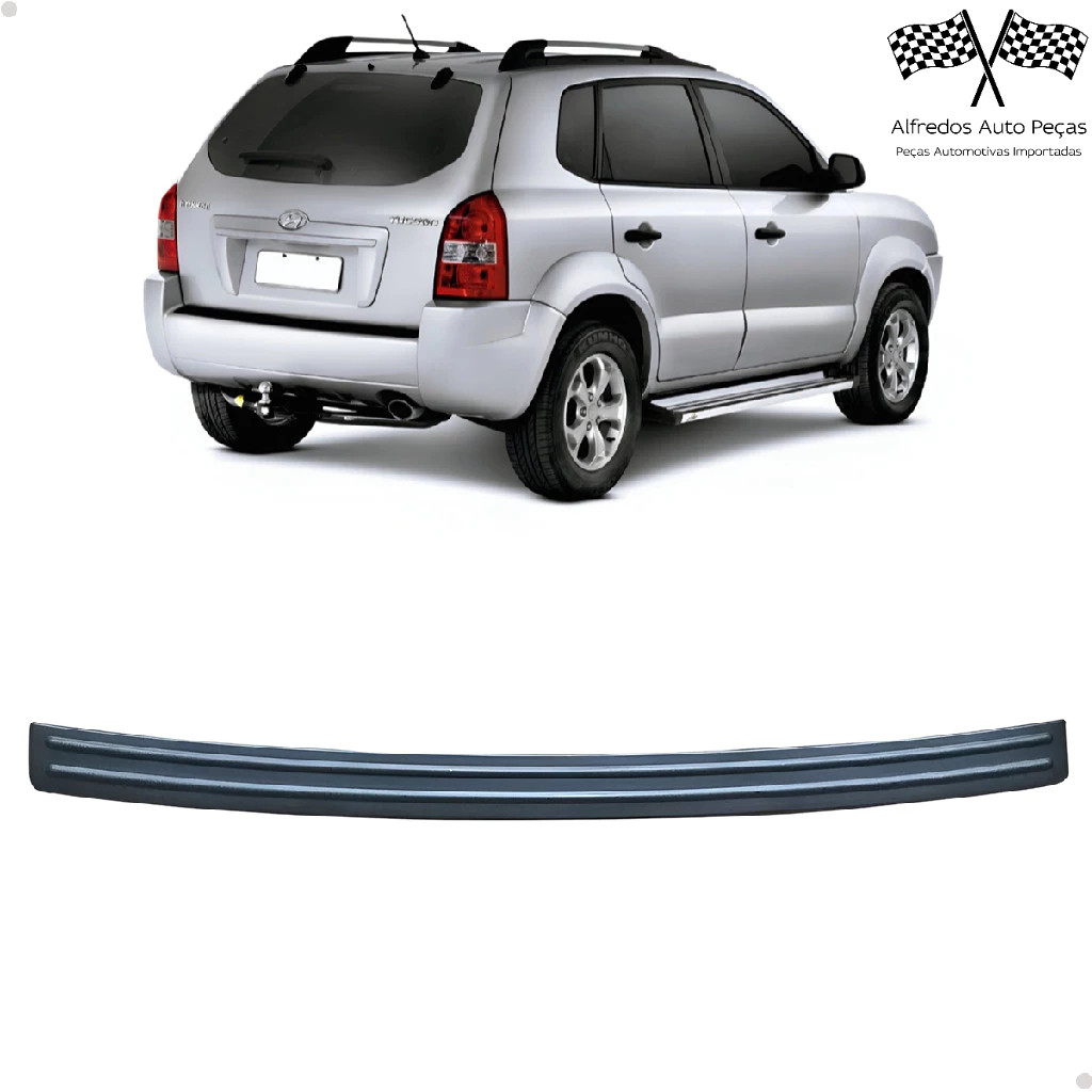 Moldura Friso Borracha Parachoque Traseiro Tucson 2006 2007 2008 2009 2010 2011 2016