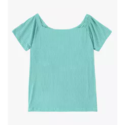 Blusa Feminina Canelada Infinita Cor Verde