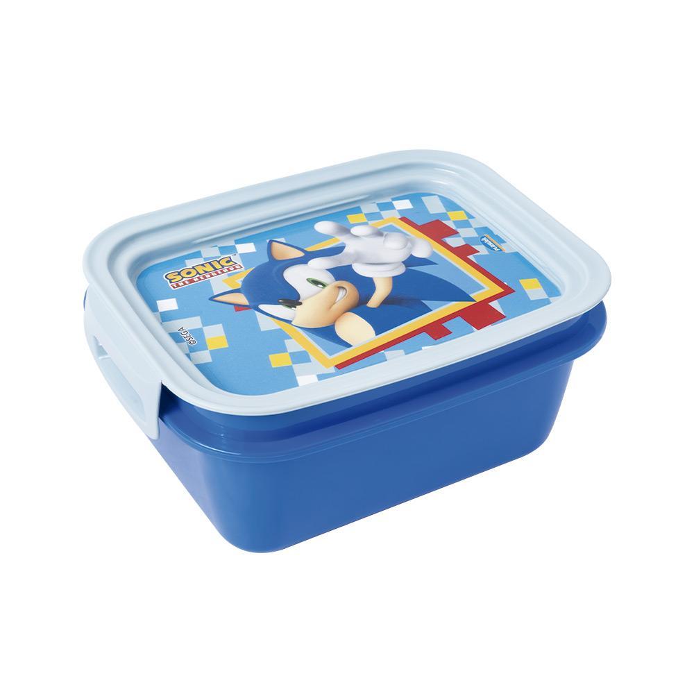 Pote Marmita Hermética Sonic Divisória Travas Passeio Transporte Lancheira Alimentos Micro ondas 630 ml Sega Plasútil