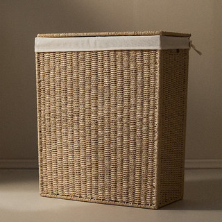 Desmontagem corda de papel tecido cesta de lavanderia cesta de roupas sujas mudança cesta de armazenamento de roupas dob