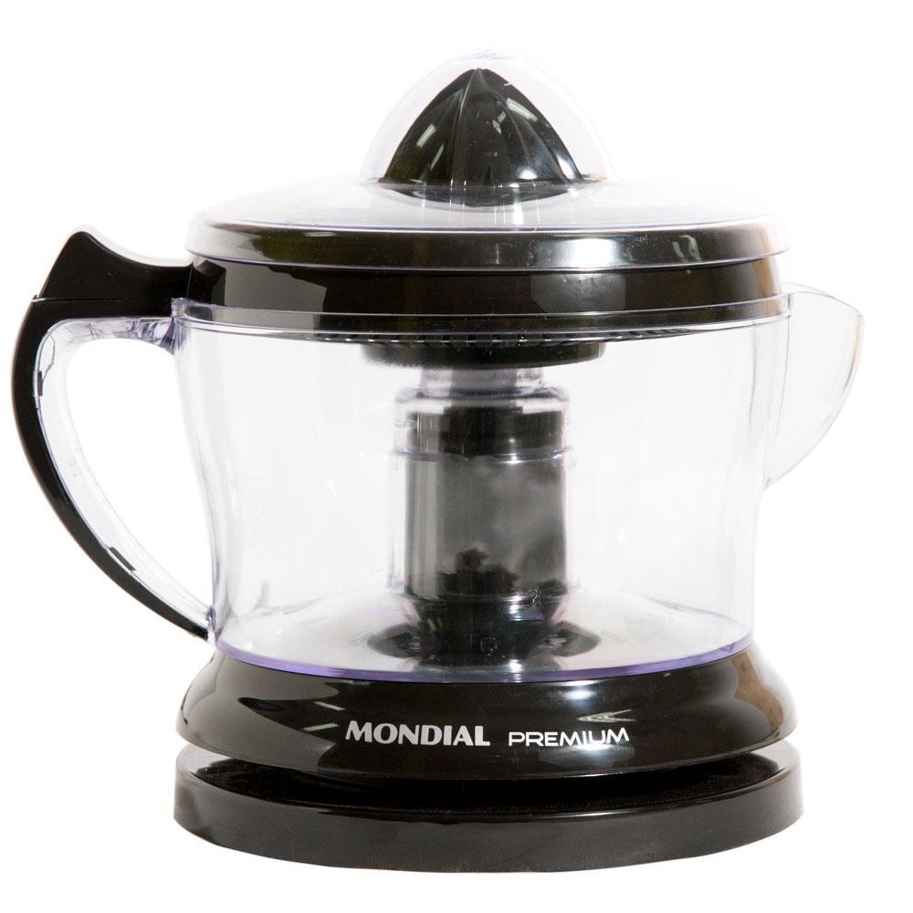 Espremedor Mondial 1,25L com Dupla Rotação e Acionamento Automático Premium E-02 Preto 127V