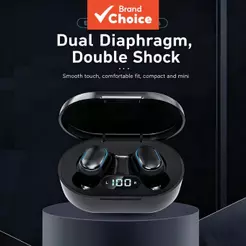 SPRISE E7S Fones de Ouvido TWS Bluetooth, Longa Duração da Bateria, Display LED, Fones Compactos, Chamadas HD, Música,