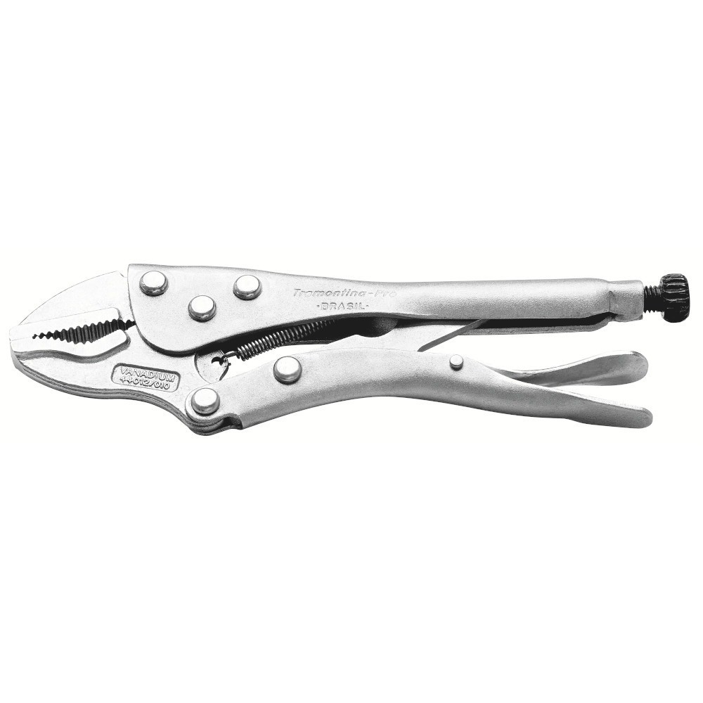 Alicate de pressão 10" cromado com mordente triangular - Tramontina PRO