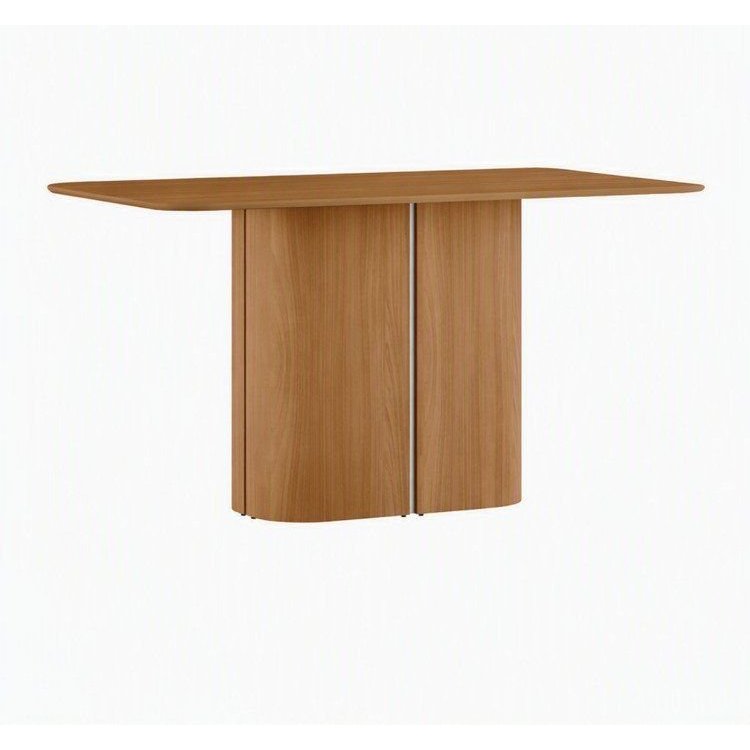 Mesa Sala de Jantar 100% MDF Tampo sem Vidro 160cm Serena Marrom/Ype