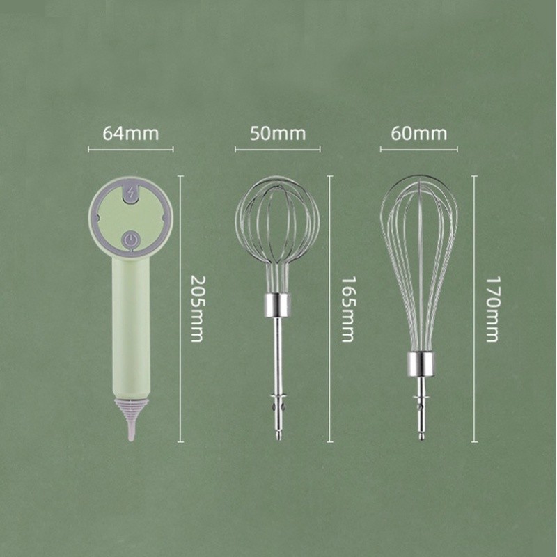 Batedor Elétrico de Ovos com Mixer Portátil Aço Inox Misturador para Café Leite e Cozinha- TX — imagem 2 de 2