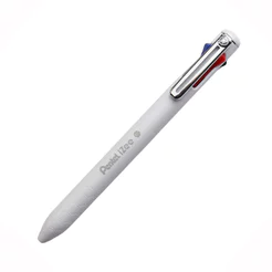 Caneta esferográfica 4 cores 0.7mm Izee Branco Pentel
