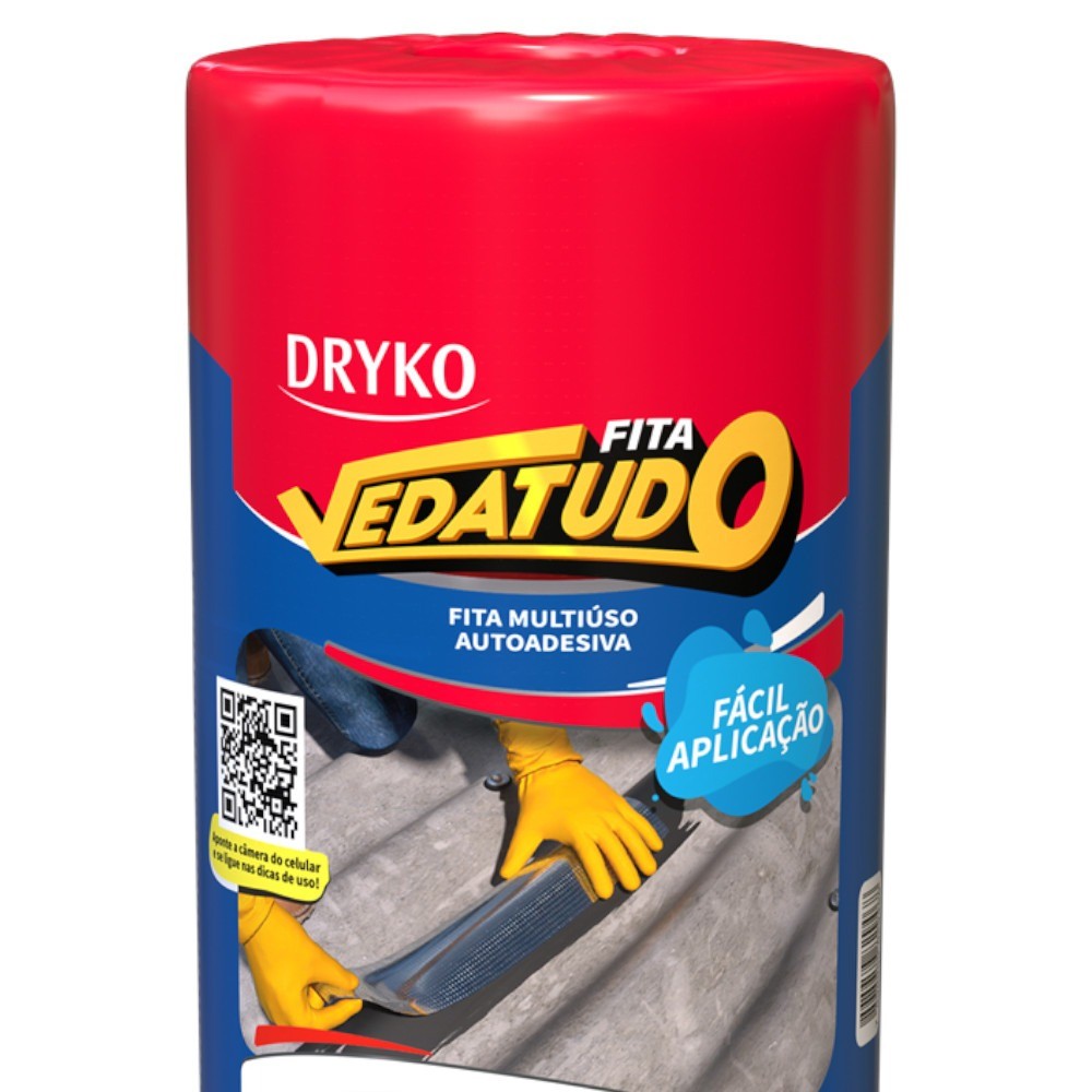 Fita manta asfáltica auto adesiva aluminizada multiuso 45 cm x 10 m - Vedatudo · foto 2