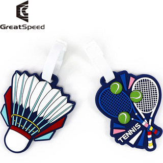 Bolsa de tênis GreatSpeed enfeites de Badminton bolsa de tênis/pingente de etiqueta de nome de bagagem