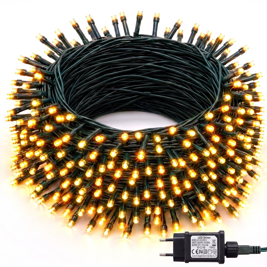Pisca Pisca Strobo Cordão 30/50/100m Enfeites de Natal Decoração Luzes Casa Lojas Fio de LED Natalino