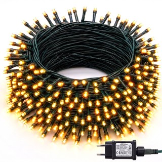 Pisca Pisca Strobo Cordão 30/50/100m Enfeites de Natal Decoração Luzes Casa Lojas Fio de LED Natalino