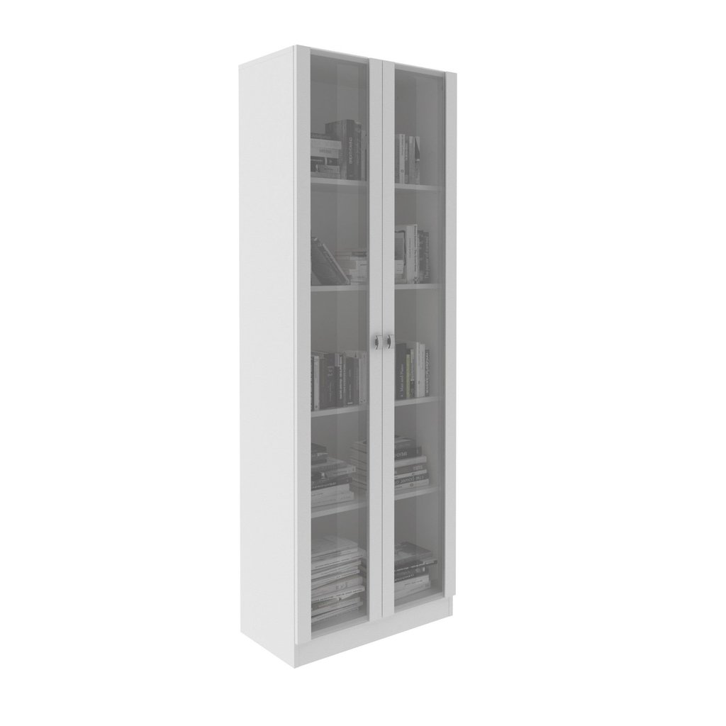 Kit 2 Armários para Escritório 2 Portas de Vidro ME4115 Branco Branco · foto 2