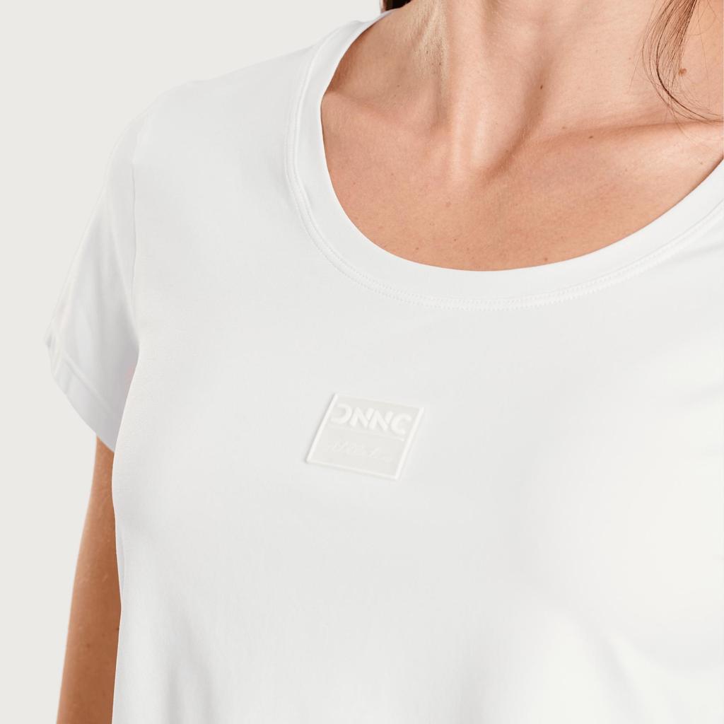 Blusa Transpassada Nas Costas Branco Microfibra — imagem 2 de 2