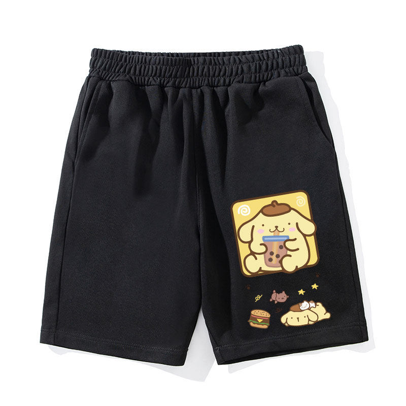 Desenhos animados dos desenhos animados pudim cão puro algodão Shorts meninas impresso crianças roupas casuais calças es