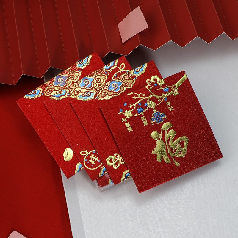 Estoque pronto Bolsa Envelope Vermelho Ano do Cavalo 2026 Criativo Pequeno Ano Novo Véspera de Ano Novo Banquete de Casa