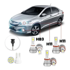 Kit Lampadas Led Honda City 2015 A 2020 Hb3 H11 H11 20000lm