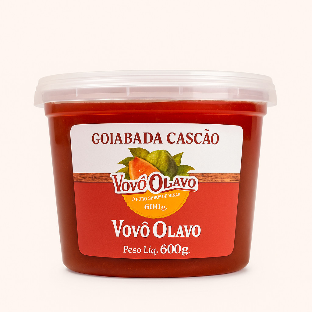 Goiabada Cascão Vovô Olavo 600g – Cremosa em Pote Prático