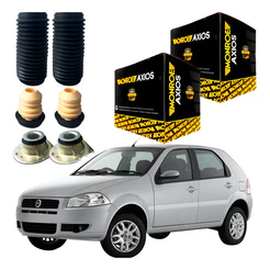 Kit Batente Coxim Amortecedor Dianteiro Palio Siena Strada idea fire original monreo axios 1996 ate 2016