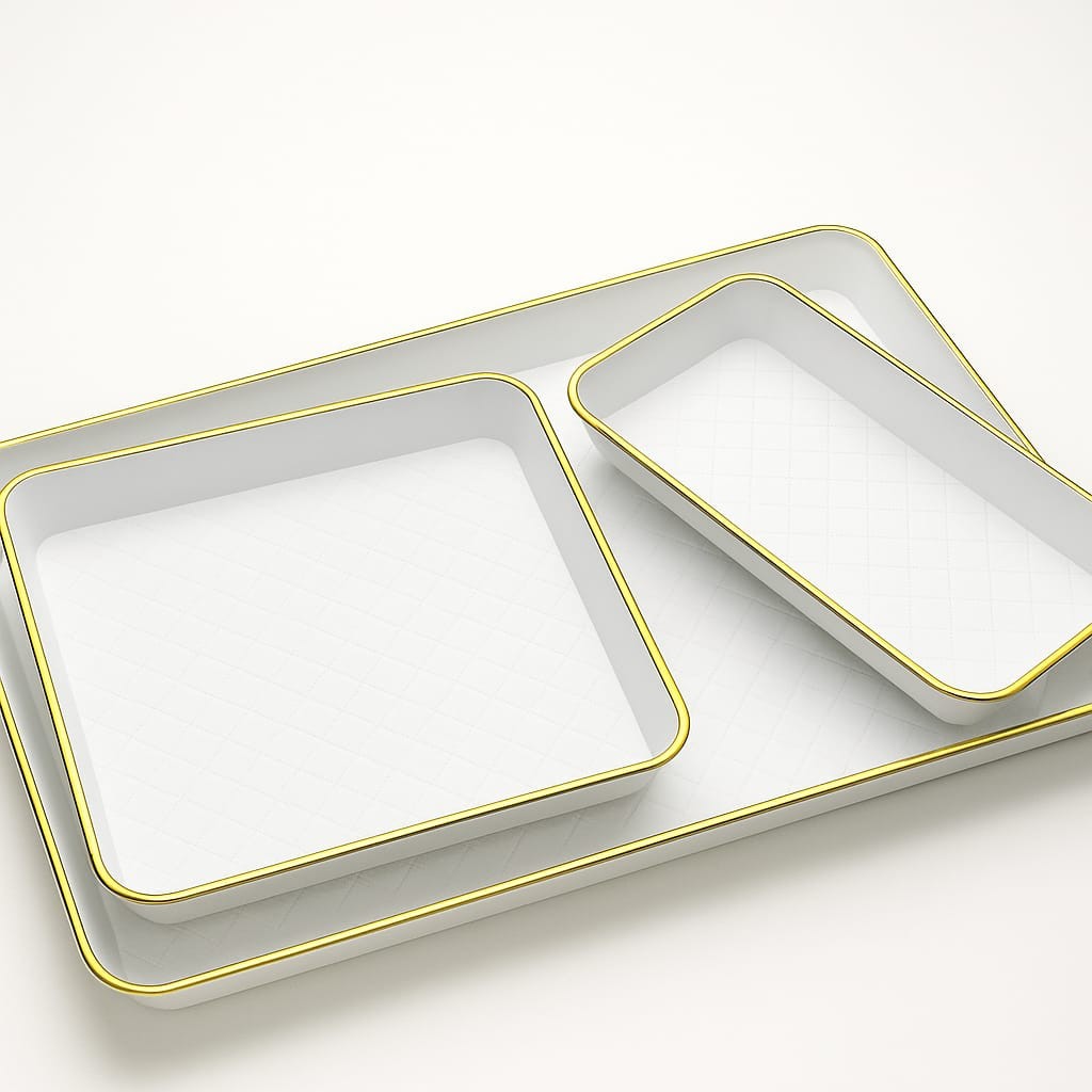 Bandeja Organizadora Alça Cantinho do Café Multiuso Resistente Decorativa Casa Cozinha Mesa Posta