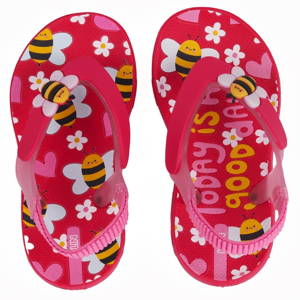 Chinelo Infantil Meninas Klin Com Elástico Confortável Abelinha Pink em Oferta na Shopee