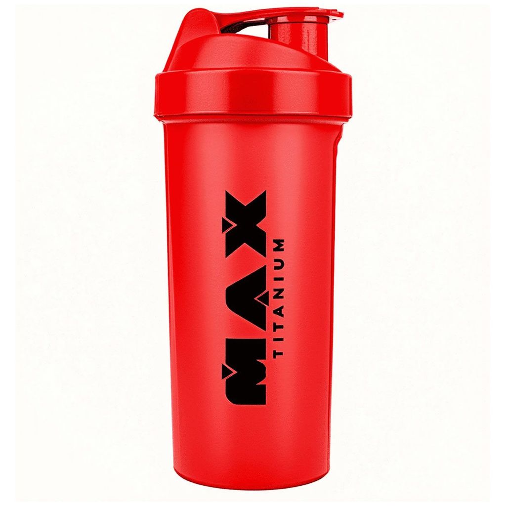 Coqueteleira - 700ml Vermelha - Max Titanium em Oferta na Shopee