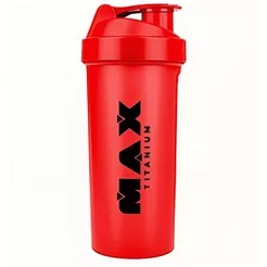 Coqueteleira - 700ml Vermelha - Max Titanium