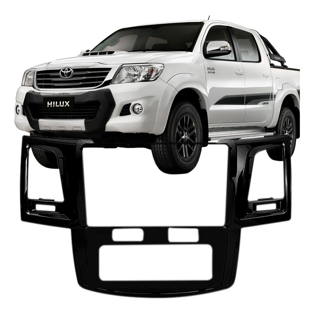 Moldura Central Multimidia 9'' Toyota Hilux 2012 A 2015 em Oferta na Shopee