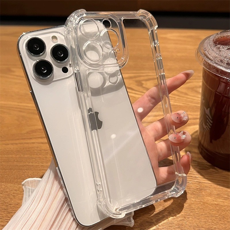 Capa Capinha Tpu Anti Impacto Transparente Para IPhone XS XR 11 12 13 14 15MAX 16 17PROMAX 17 AIR Pronto Entrega