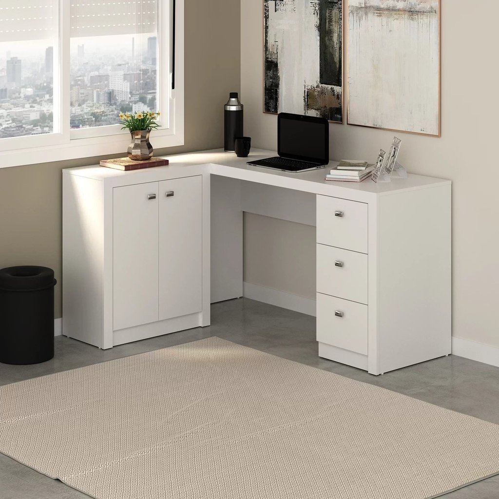 Armário de Escritório em L: Onde Comprar | BuscaProdutos