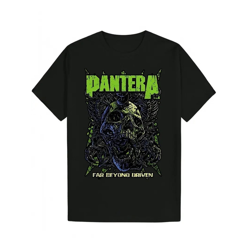 Camisetas Estampadas Pantera Verde Super Estilosas Banda de Rock Camisas Básicas Unissex - Envio Rápido