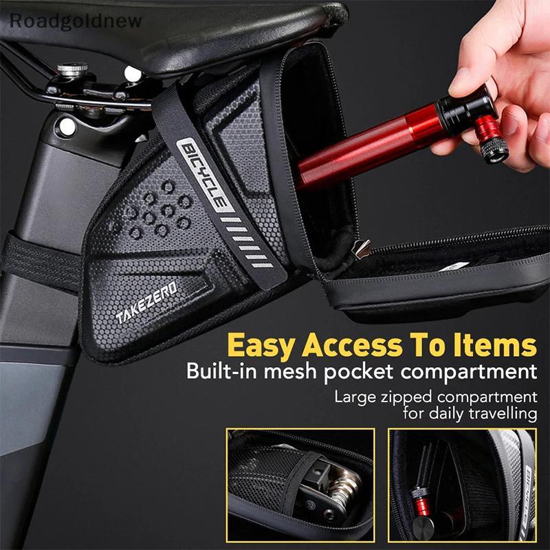 RGN Moda Saco À Prova Dwaterproof Água Bicicleta De Estrada Alforjes Reflexivo Listrado Ferramenta Titular Acessórios Fe