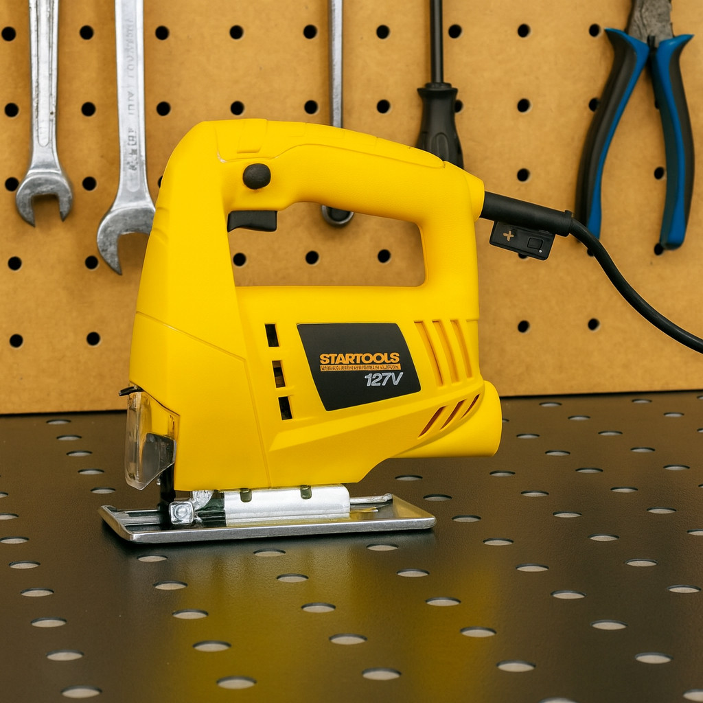 Serra tico tico 400w capacidade corte 55mm Madeira Alta Potência Gabarito Corte Compensada Elétrica