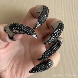5pcs Garras De Garra De Águia Estilo Punk Anel De Traje De Halloween