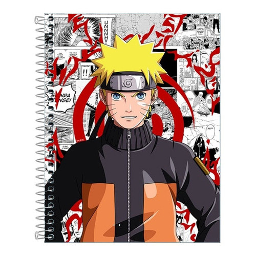 Cadernos Naruto shippuden 1 ,10  ou 20 Matérias Capa Dura Universitário em Oferta na Shopee