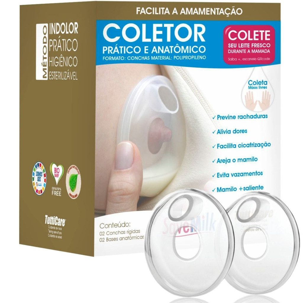 Concha Coletora De Leite Materno Amamentação Auxilia e Alivia as Rachaduras Do Bico