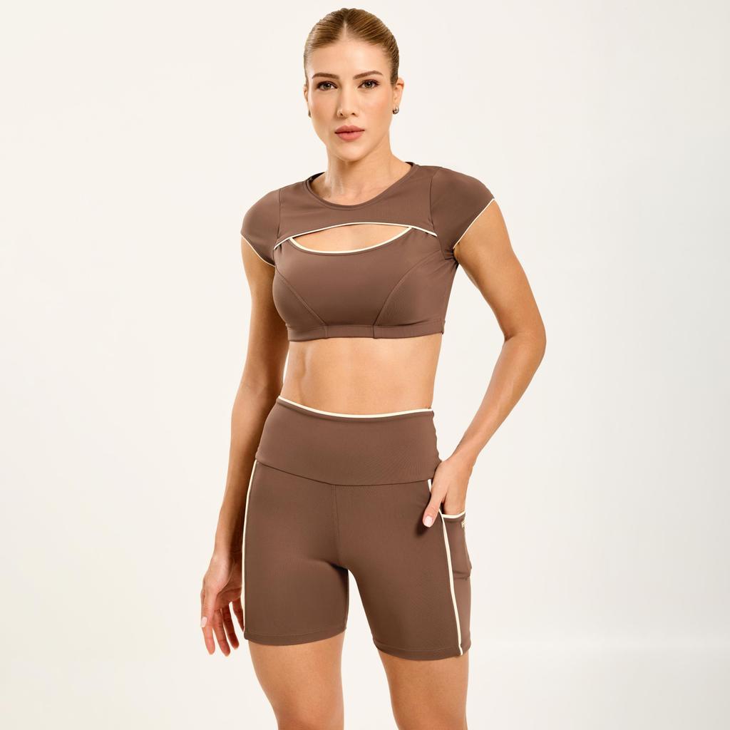 Short Ladder Capucine Poliamida em Oferta na Shopee